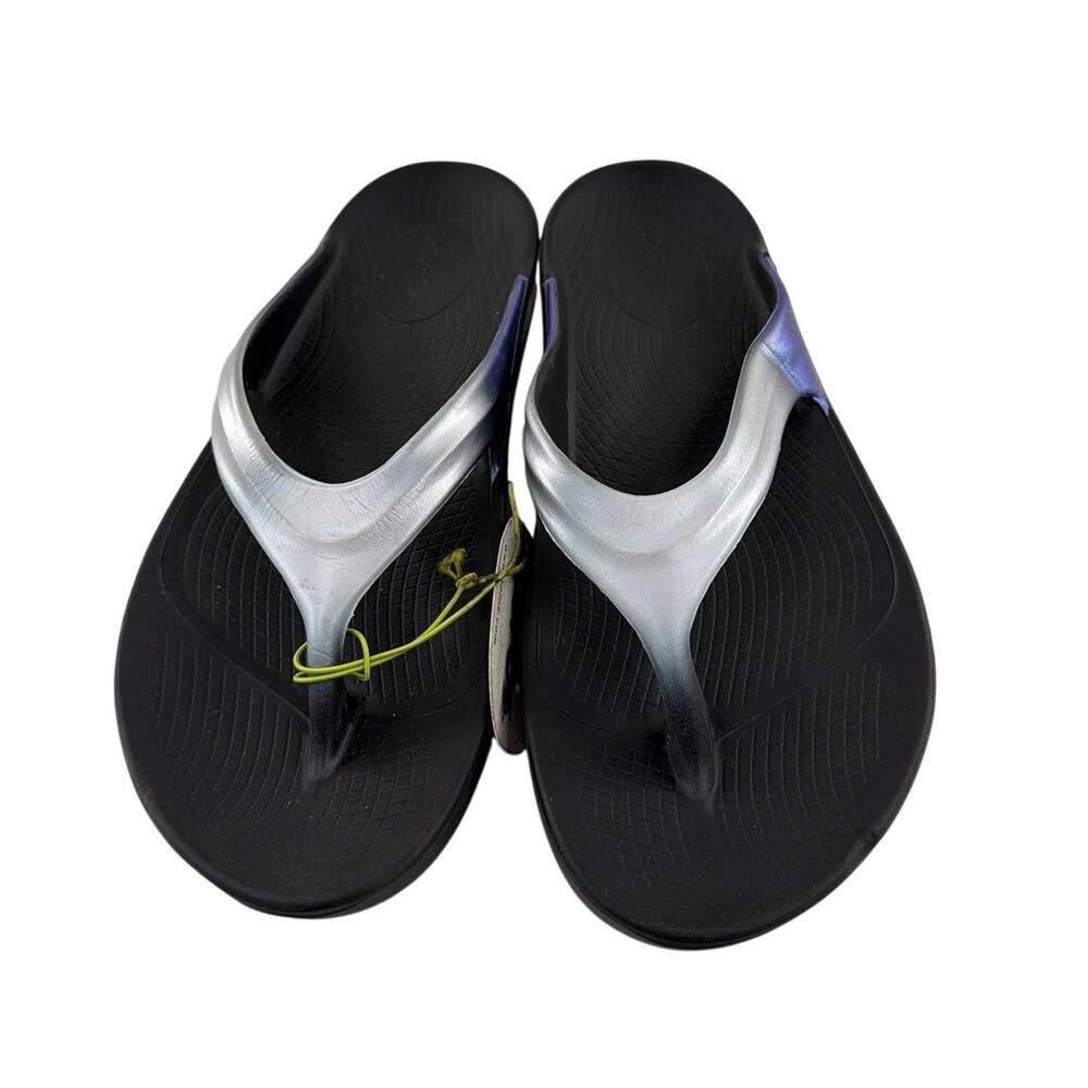 OOFOS Women's Frost OOlala Luxe Flip Flop Slippers Size 8 - Picture 4 of 10